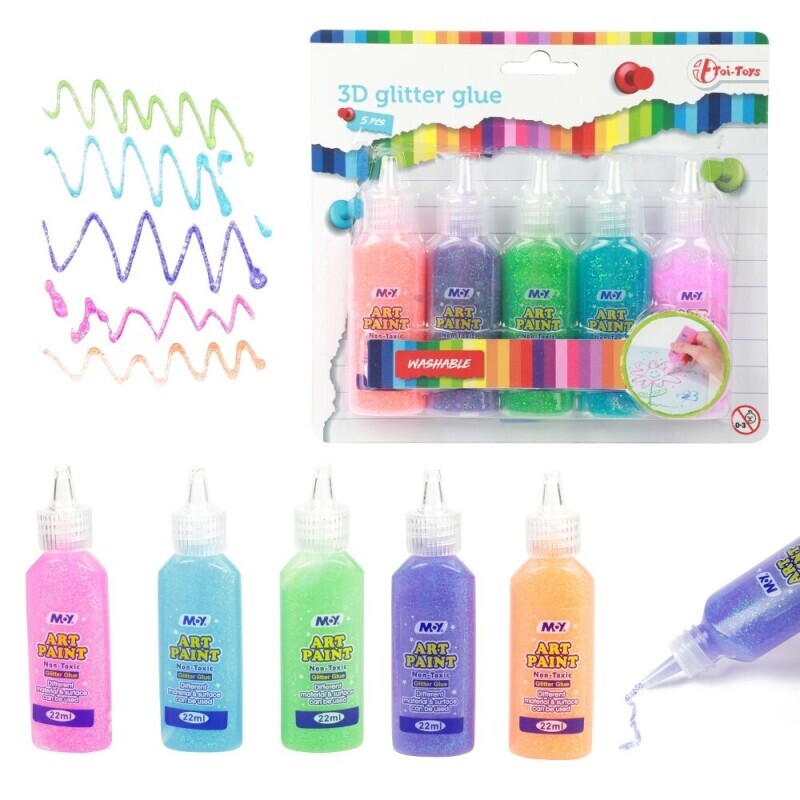 Toi-Toys 3D gliter glue (72ks/krt)