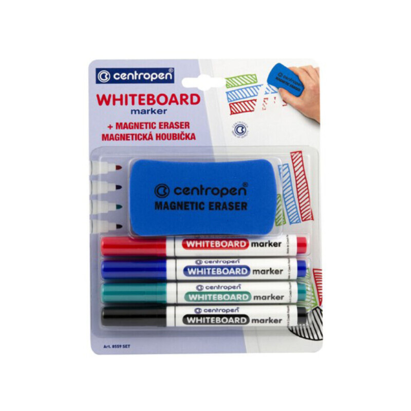 Centropen Značkovač WBM 8559 4ks+houbička (10/krt)