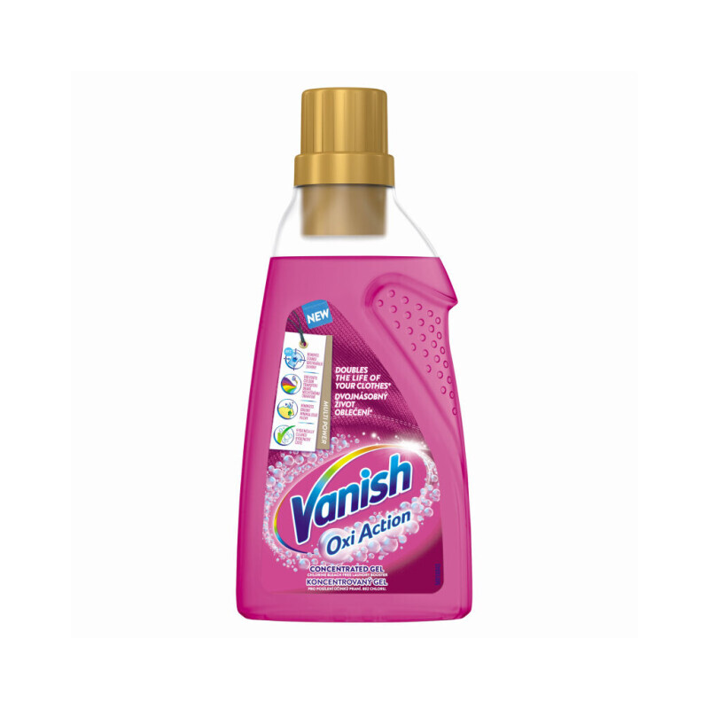 Vanish 750ml Gel na odstranění skvrn Oxi Action Pink (6/krt)