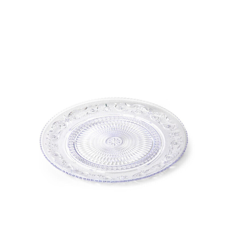 P.Forte Podnos plast Crystal 25cm Trans. (12/24/bal)