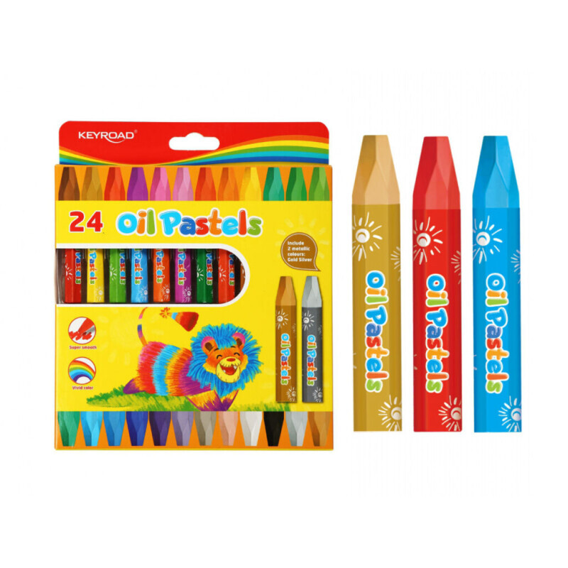 Keyroad Pastelky olejové 24ks (12/bal 96/krt)