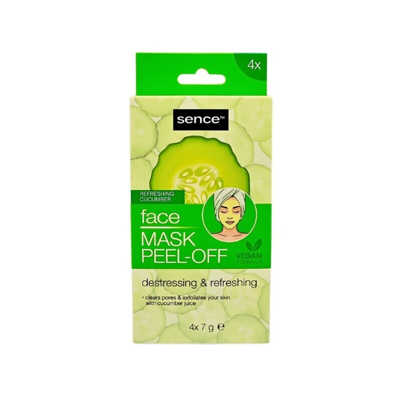 Sence Pleťová maska slupovací N 4x7gr Cucumber (96/krt)(96/krt)