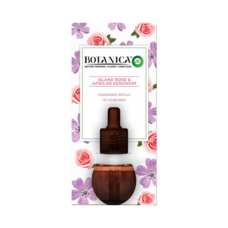 Airwick 19ml Electric náplň Botanica Exotická růže a africká pelargónie (7/krt)