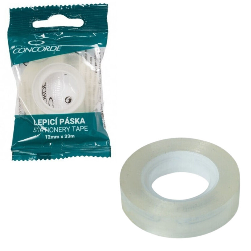Concorde Lepicí páska 1,2*33m transparent (12/bal 720/krt)