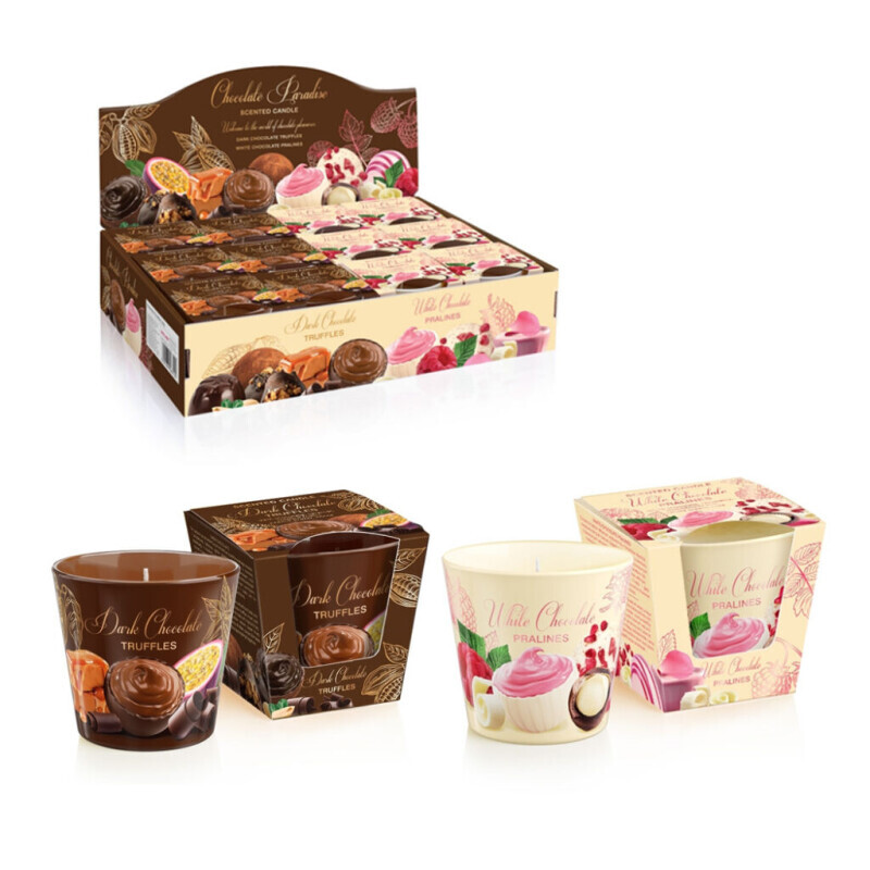 Bartek 115g Svíčka ve skle Chocolate Paradise (12/krt)
