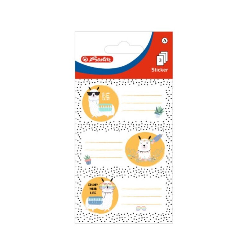 Herlitz Samolepky na sešity 9ks 8,5x16cm(10/bal 1400/krt)