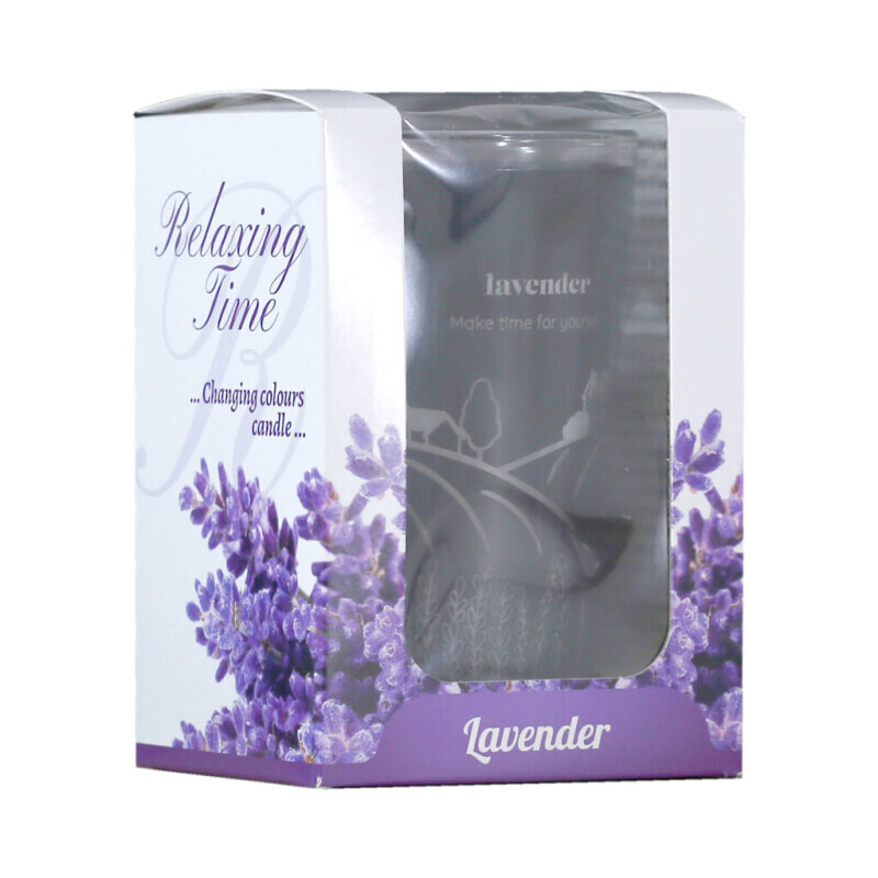 Golden D. Svíčka ve skle 140g Multicolor Lavender (6/krt)