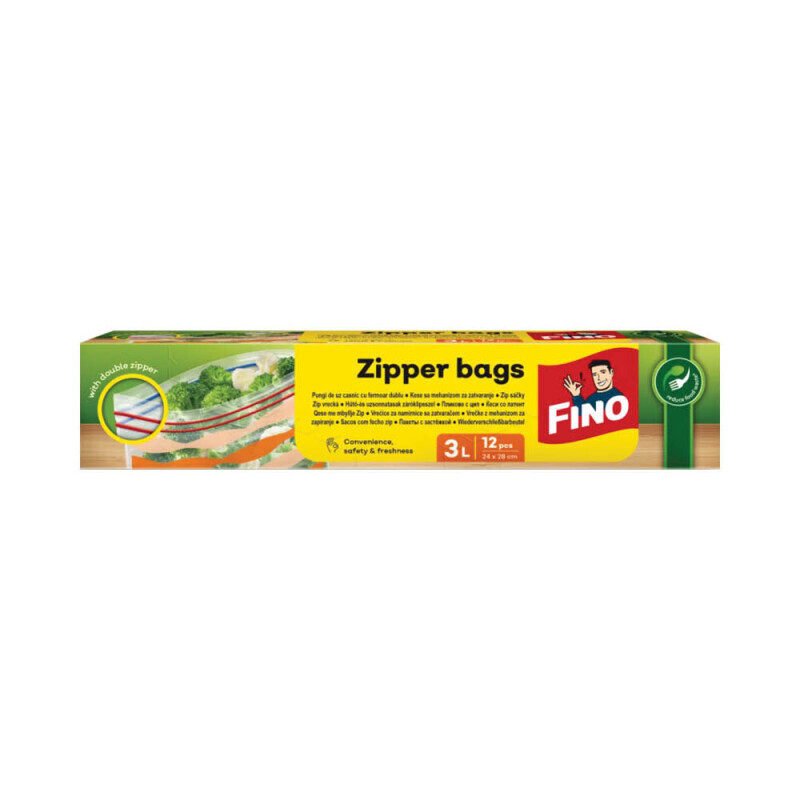 Fino Zipper Sáčky 3L 12Ks (28/krt)