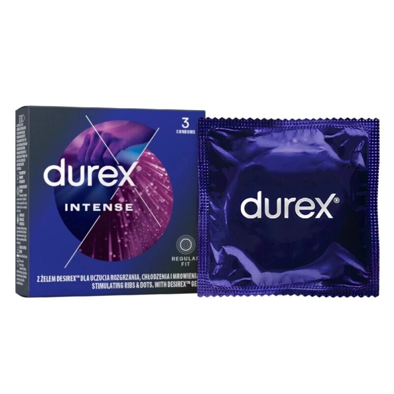 Durex Kondom 3ks Intense (24/bal 288/krt)