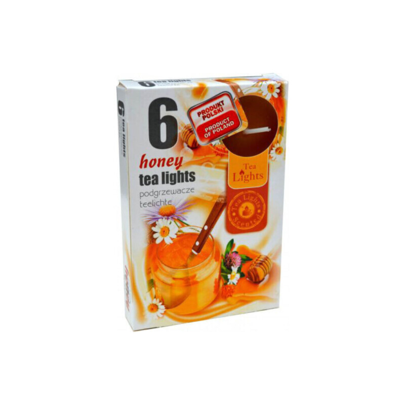 Admit Svíčka čajová 6ks Honey (45/krt)