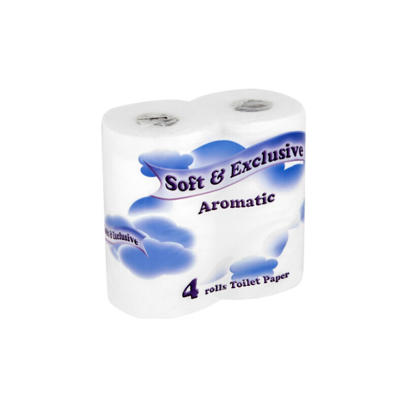 Soft Exclusive toaletní papír 4ks 2vrstvý-bílý (15/krt)