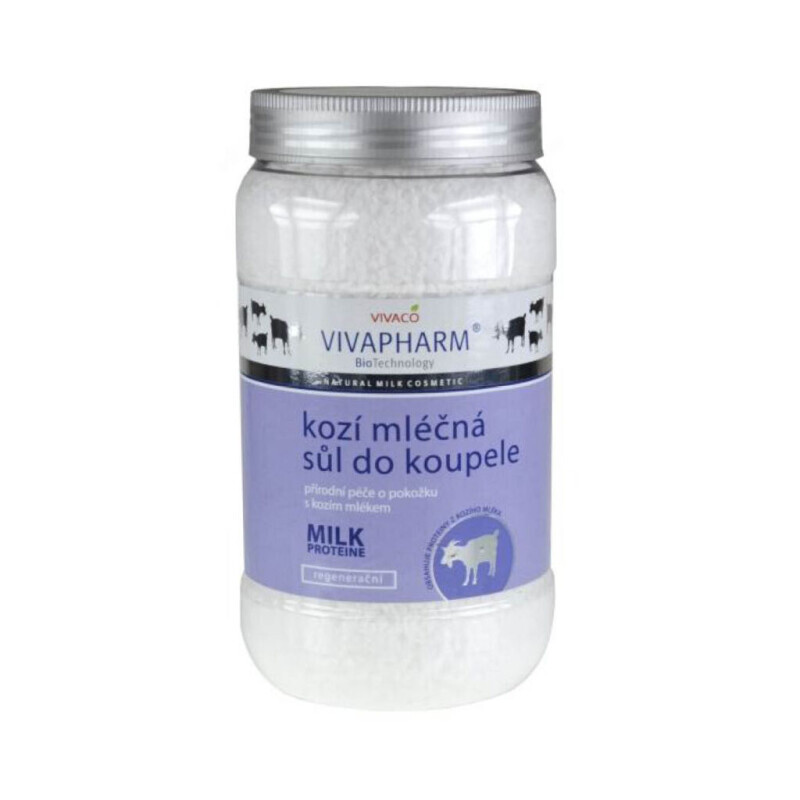BodyTip Koupelová sůl 1,2kg s kozím mlékem (6/bal)