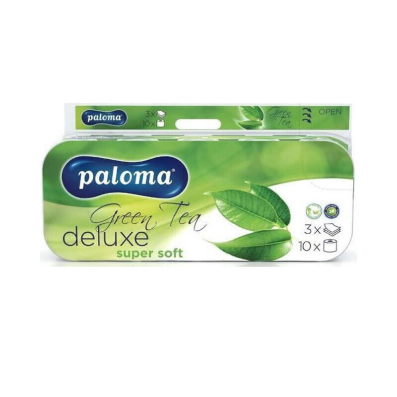 Paloma Toaletní papír 10ks 3-vrstvý Deluxe Green Tea (9/bal)