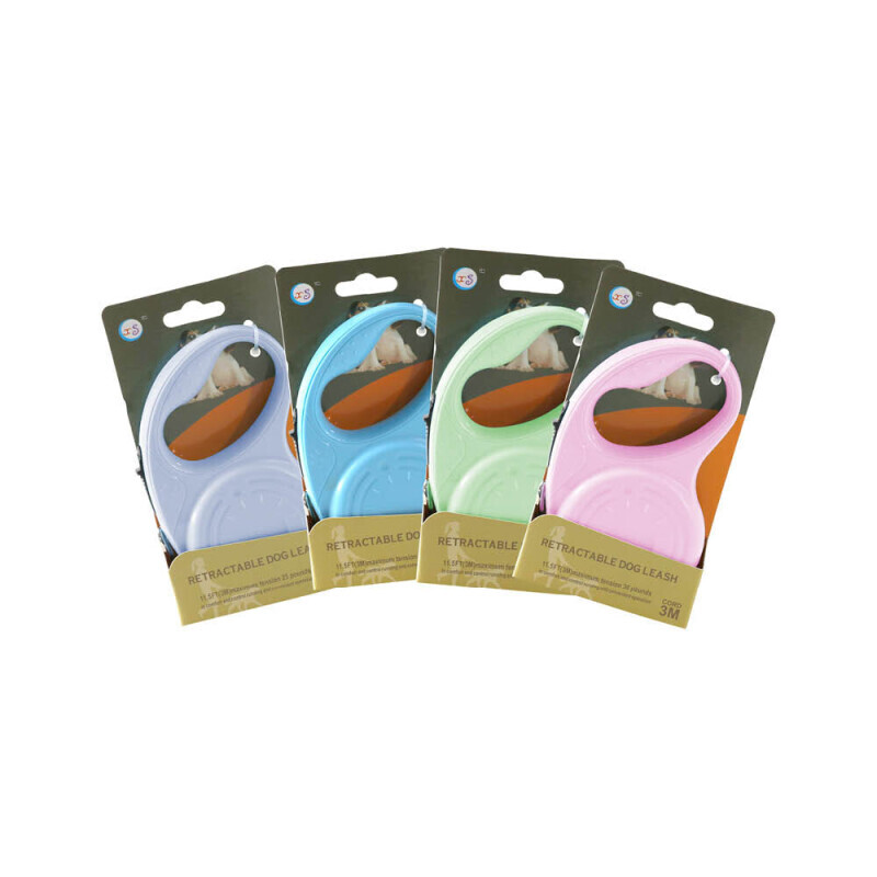 Vodítko pro psy samonavíjecí Pastel 3m (12/bal 144/krt)