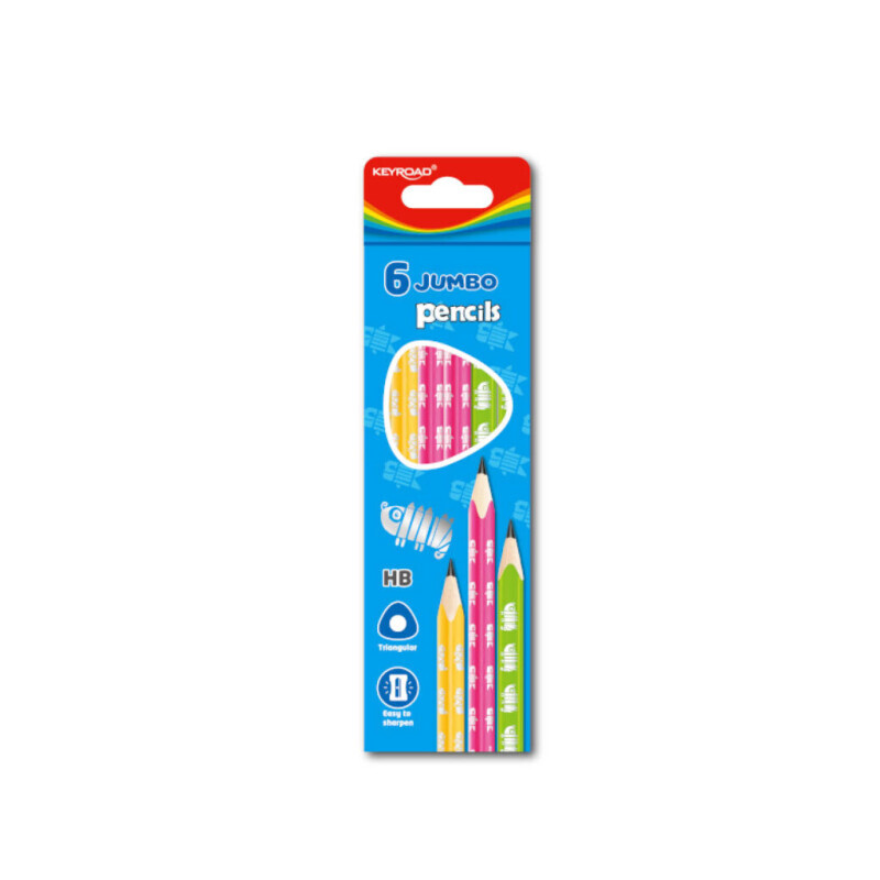 Keyroad Tužka 6ks Jumbo Neon (12/bal 144/krt)