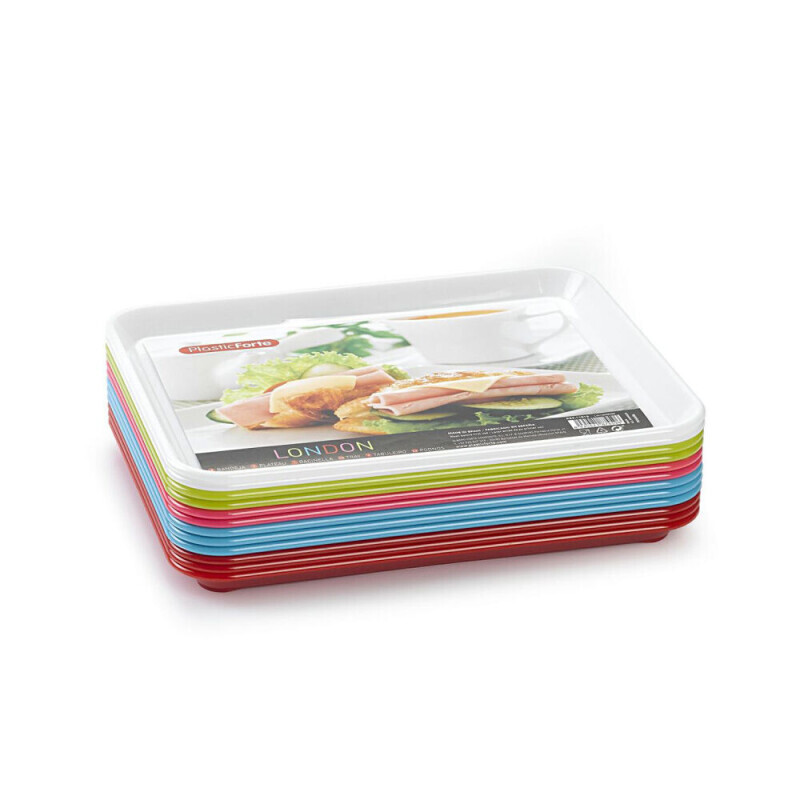 P.Forte Podnos plast Eden 27*21cm  Color (12/bal)