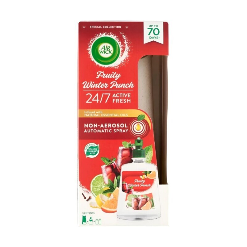 Airwick 228ml Active Fresh komplet Zimní punč (4/krt)