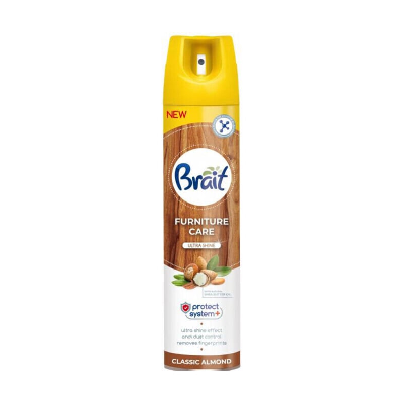 Brait 350ml Furniture Polish Classic Almond (12/bal)