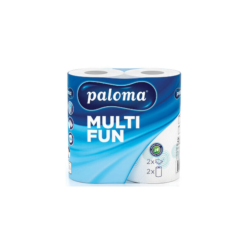 Paloma Kuch.utěrky 2ks 2-vrstvý/22m Multi Fun Flexi Cut (12/bal)