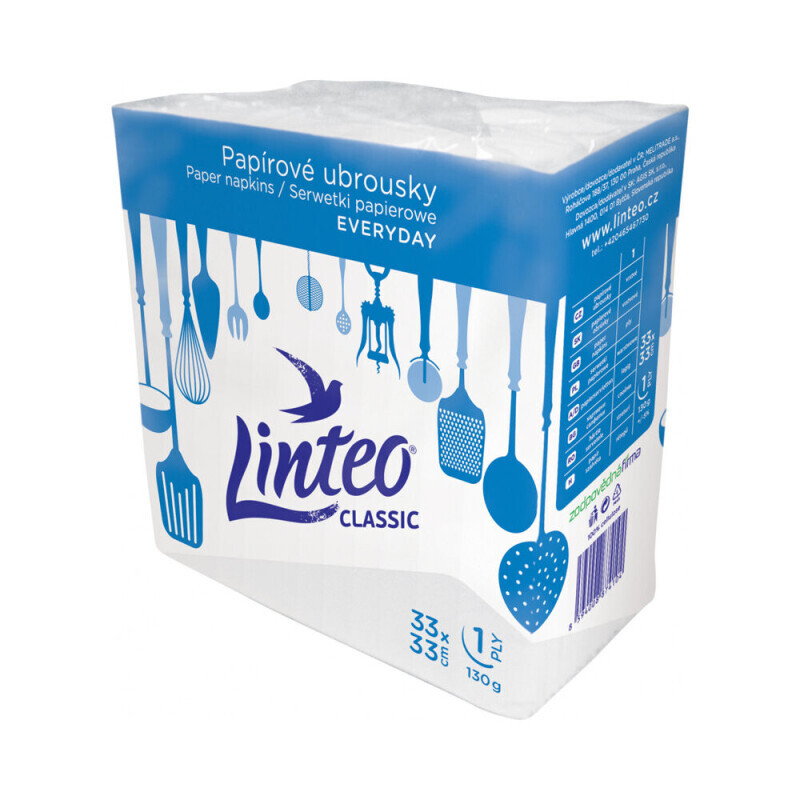 Linteo Papír.ubrousky 33*33 Classic 100ks (40/krt)