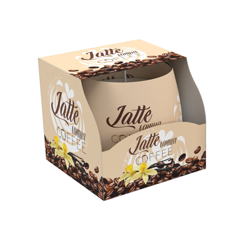 Santo 100g svíčka ve skle Coffee Latte (12/krt)