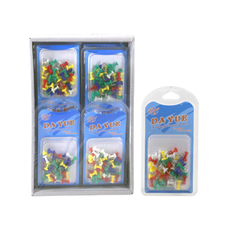 Připínáčky kancelářské 40ks Color (12/bal 360/krt)