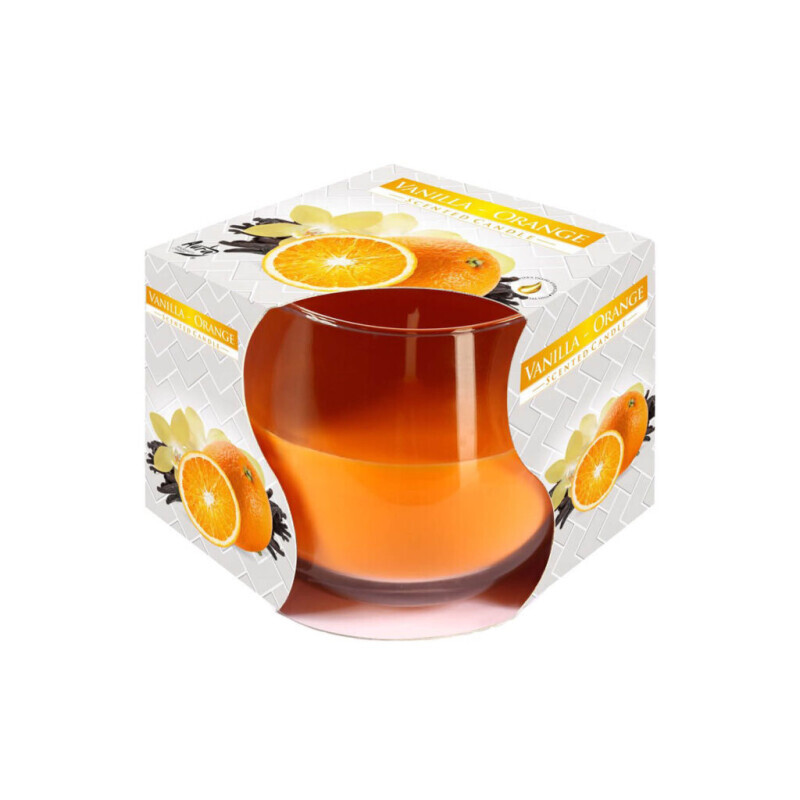 Bispol Svíčka ve skle SN71/100g Vanilla-Orange (6/krt)