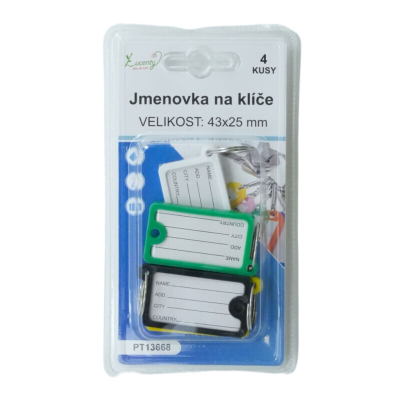 Jmenovka na klíče (24/bal 288/krt)