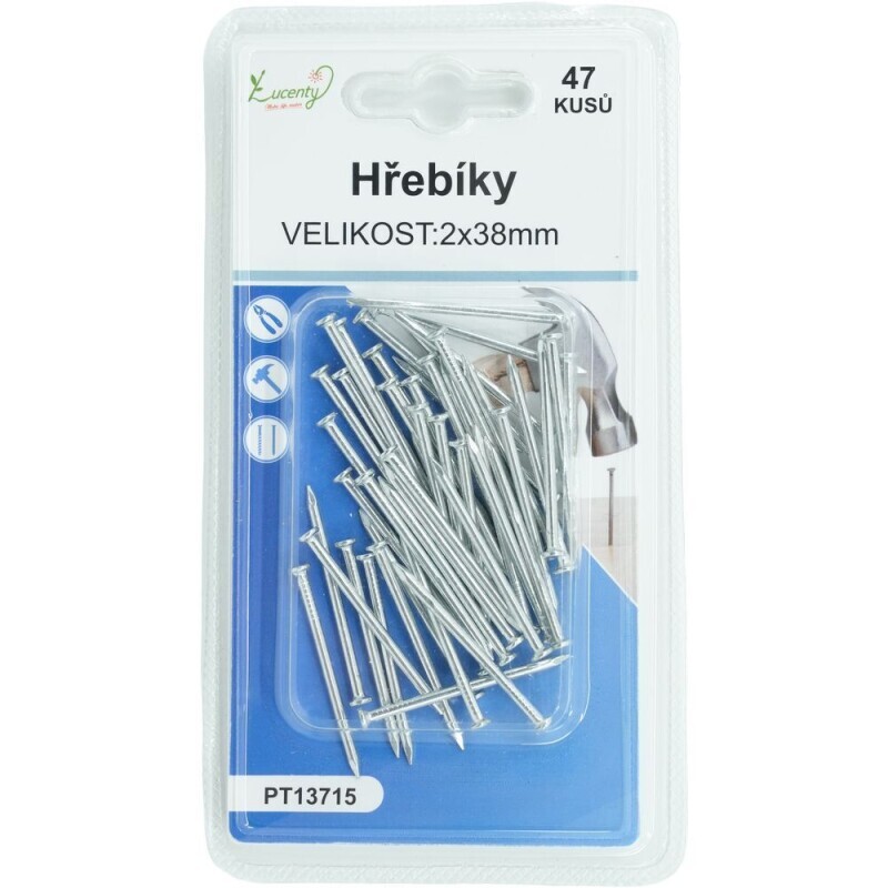 Hřebíky 2*38mm/47ks (24/bal 288/krt)