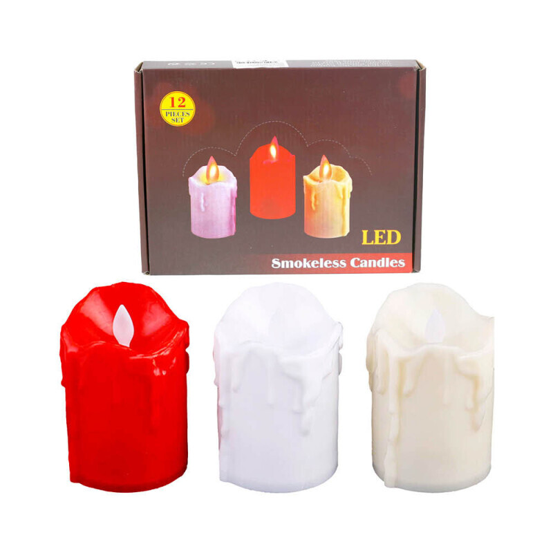 Svíčka na baterie pohyb.pl. 4*3,5cm (12/bal 480/krt)