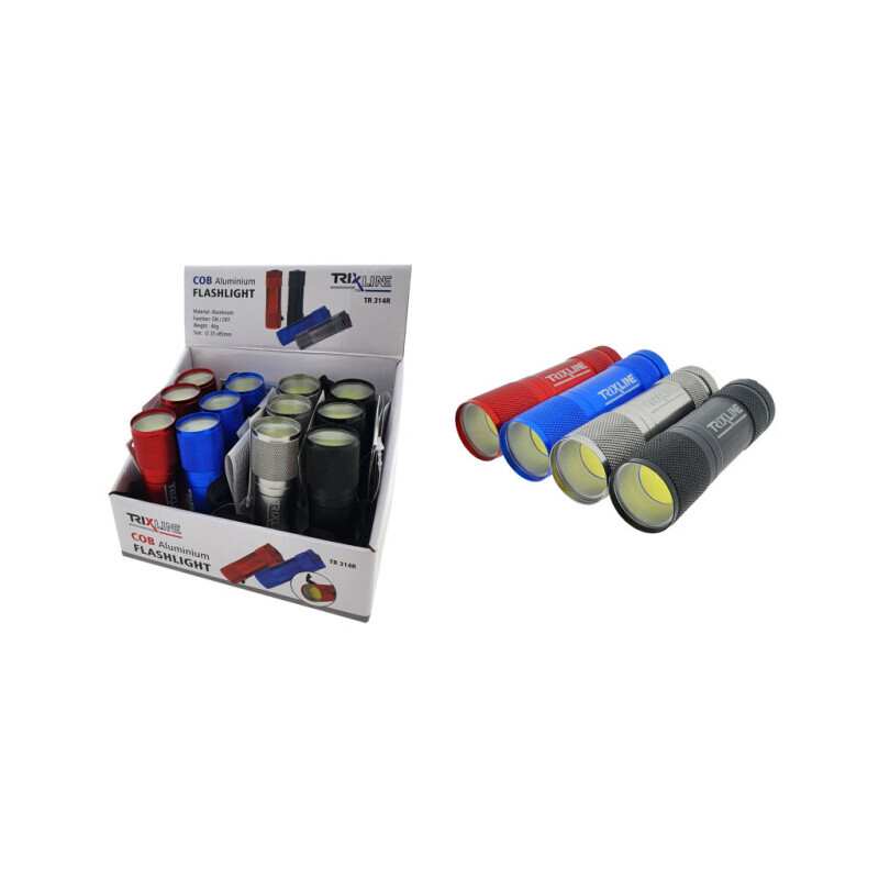 Trixline Svítilna ruční 1Led (12/bal)