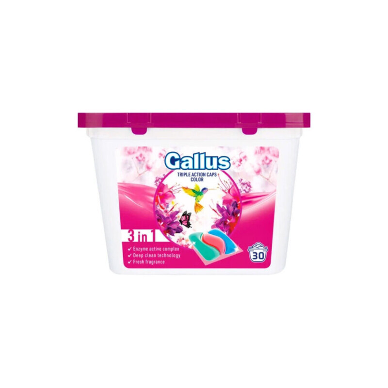 Gallus Prací Kapsle Color 30ks 3In1 (8/krt)