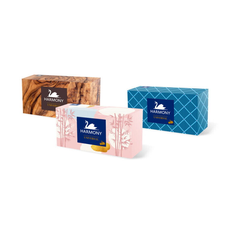 Harmony Box papír.kapesník 150ks 2-vrstvý (30/krt)