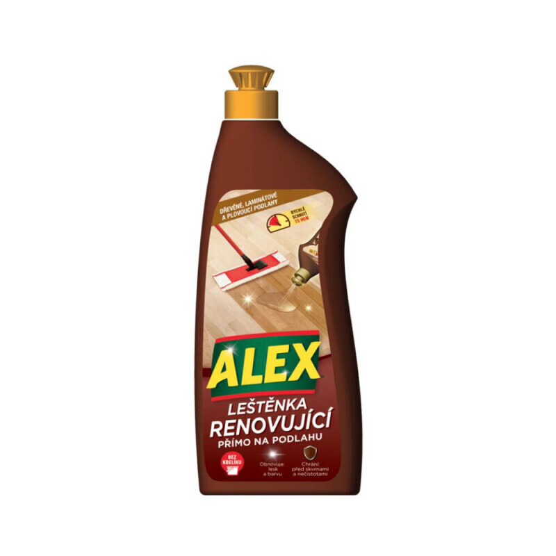Alex 900ml leštěnka renovující na dřevo a laminát (12/krt)