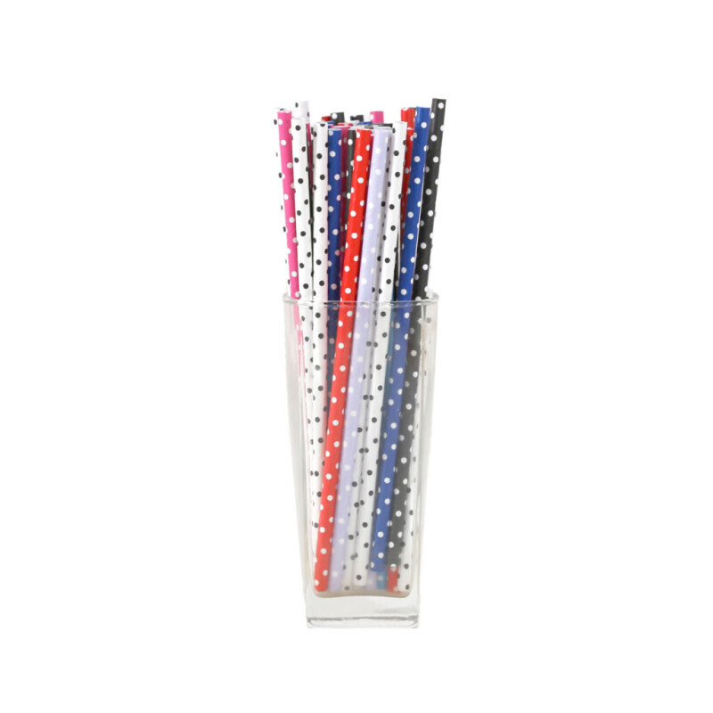 Slámky papírové 20cm/100ks (12/bal 96/krt)