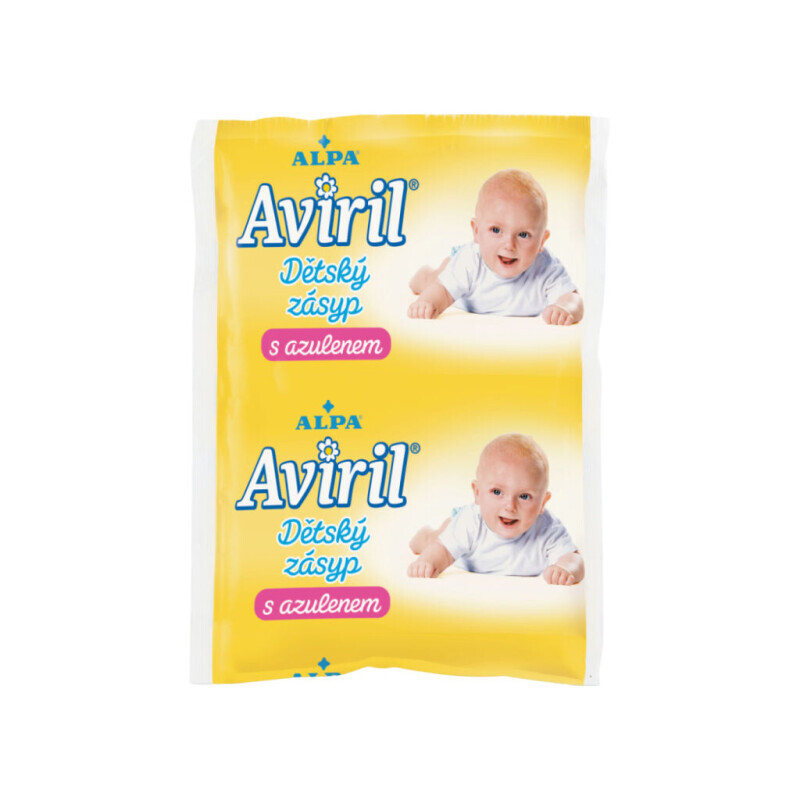 Aviril 100g dětský zásyp s azulenem sáček (20/krt)