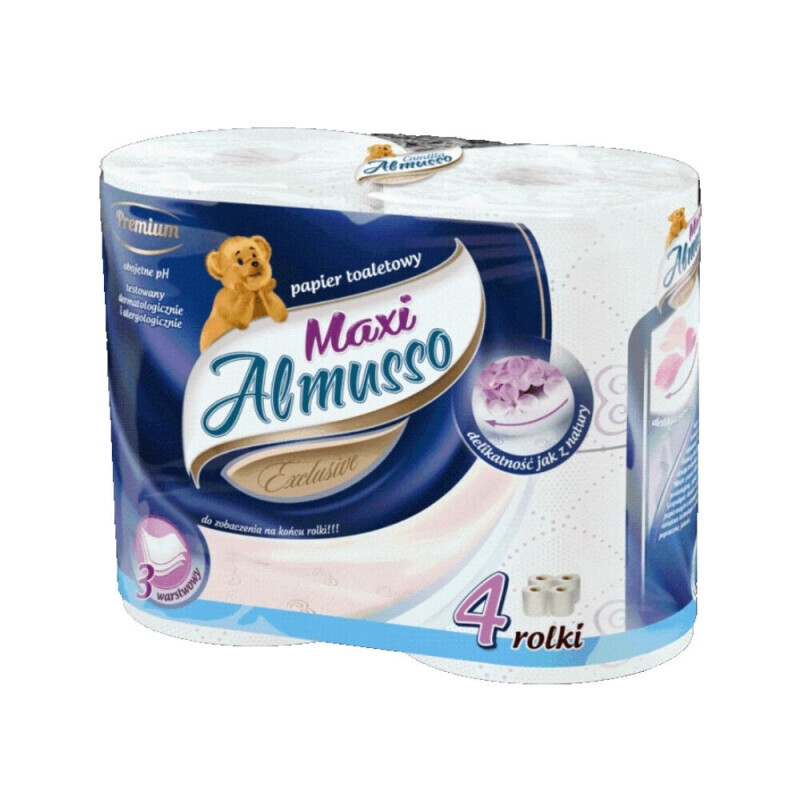 Almusso toaletní papír MAXI 3 vrstvý 4ks (12/krt)