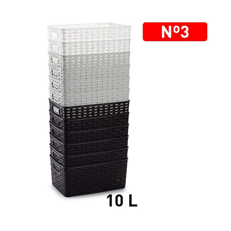 P.Forte Koš plast Rattan 10l (12/bal)