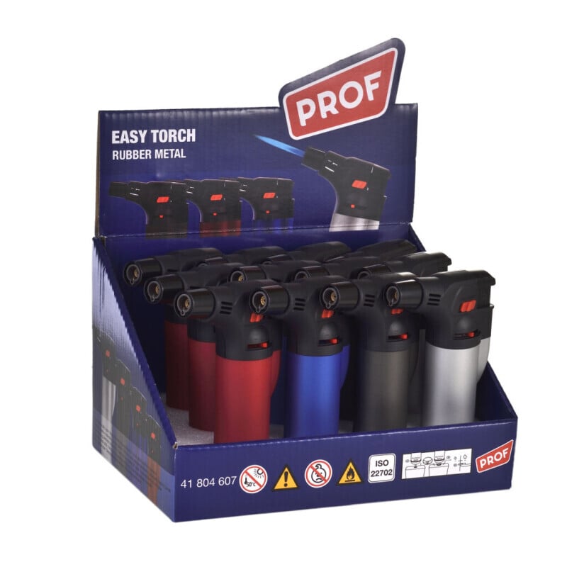 Prof Zapalovač kuchyňský Turbo Rubber Metal(12/bal 144/krt)