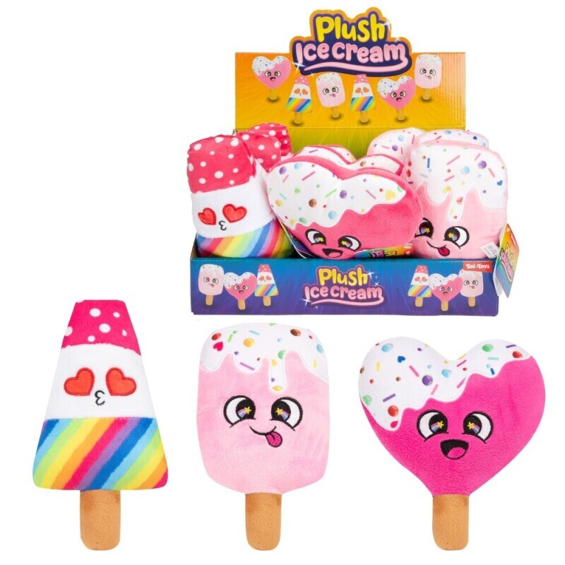 Toi-Toys Plyšová zmrzlina(48ks/krt)