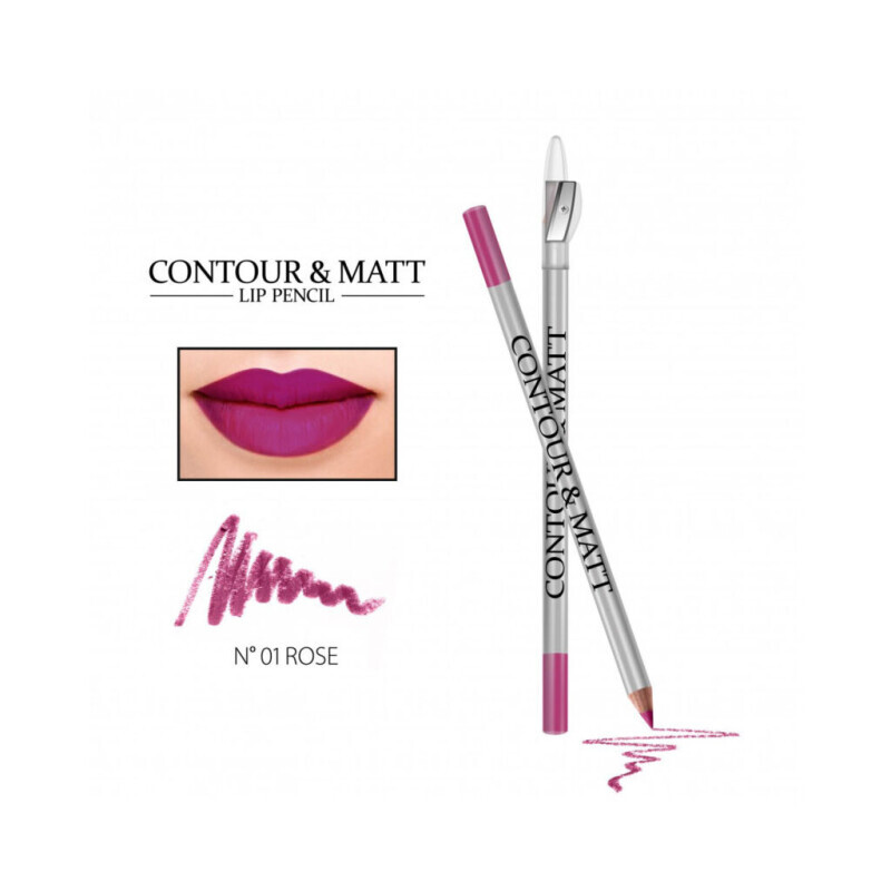 Revers Lip Pencil Contour&Matt No 1 Rose 2g(12/bal 144/krt)