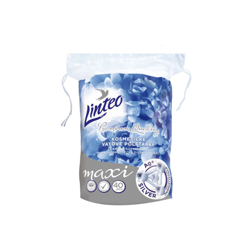 Linteo Kosmetické polštářky 40ks Premium Maxi Silver (24/krt)