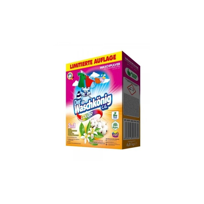 Waschkonig 6kg prací prášek BOX Color 5v1 N (1/krt)