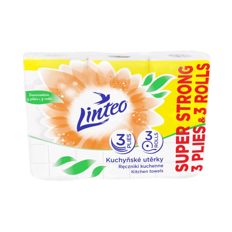 Linteo Kuch.utěrky 3-vrstvý 16m (7/bal)
