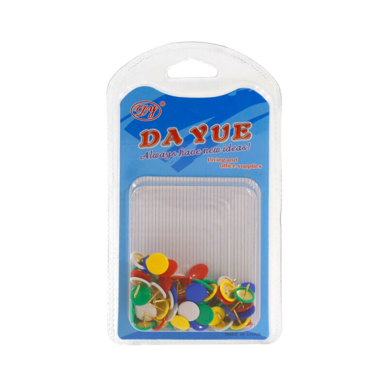 Připínáčky kancelářské 80ks barevné (12/bal 360/krt)