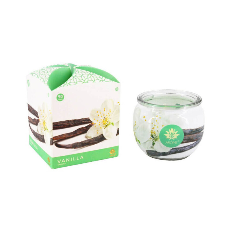 Arome Svíčka ve skle 90g Vanilla (12/bal 48/krt)