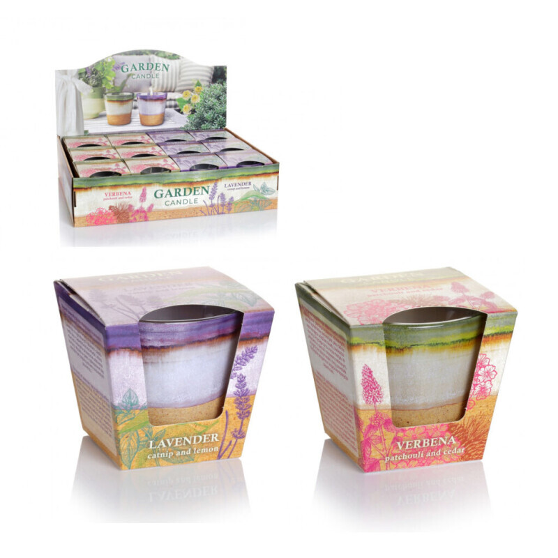 Bartek 115g Svíčka ve skle Garden (12/krt)