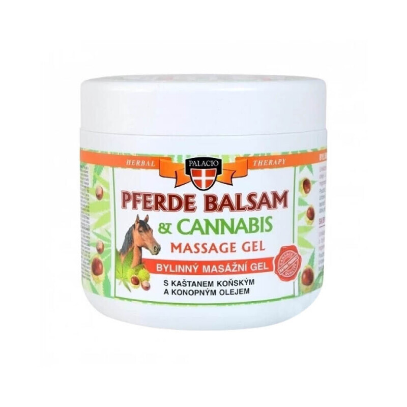 Palacio Masážní gel 600ml Cannabis+Pferde (6/bal)