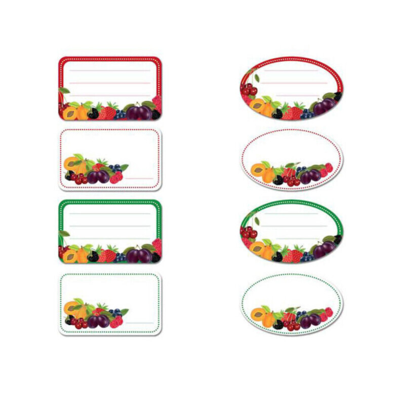 Toro Samolepky na sklenice 96ks Fruit (96/krt)