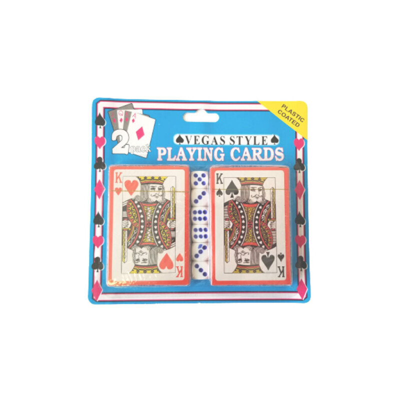 Hrací karty Canasta 2set + 6 kostky (12/bal 144/krt)